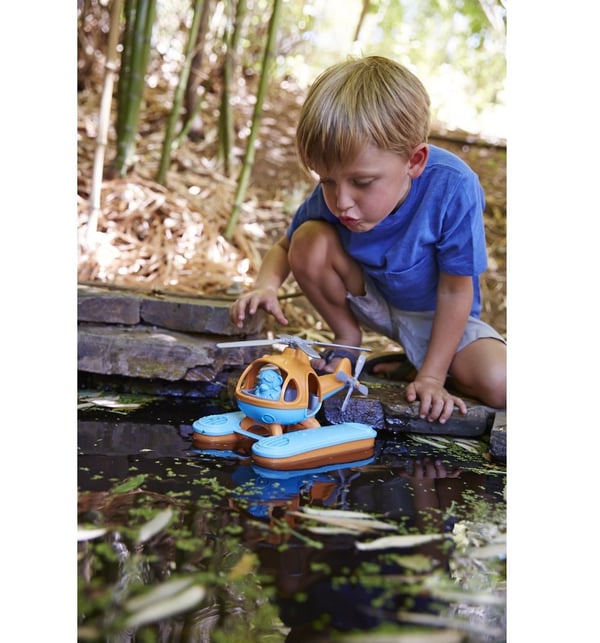 Green Toys Seacopter Bade legetøj Blå, Orange