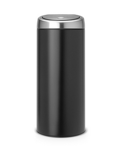 Pikkukuva 3 / 3: Brabantia Touch Bin, 30L Pyöreä Muovi, Ruostumaton teräs Musta