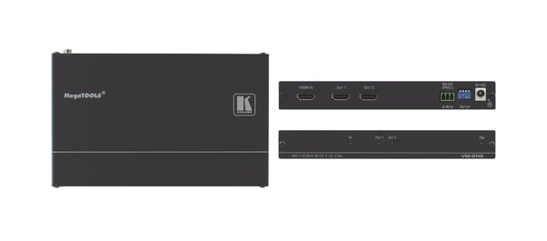 Kramer Electronics VM-2H2 linjeförstärkare för video Svart