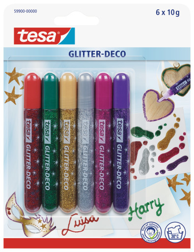 Miniatyrbild 1 av 6: TESA 59900-00000 glitter Glittersats