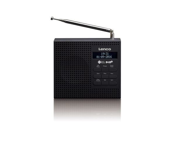 Lenco PDR-020 Kannettava Analoginen & digitaalinen Musta