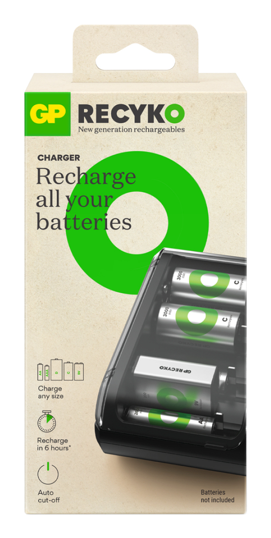 Pikkukuva 1 / 3: GP Batteries ReCyko+ B631 laturi Kotitalousakku USB