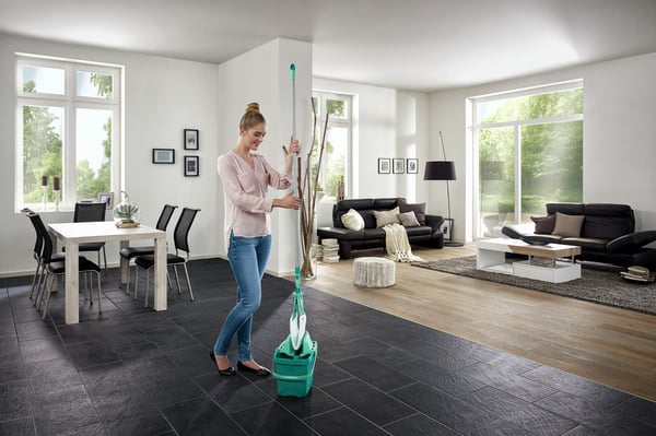 Leifheit Combi Clean M moppar Metall, Mikrofiber, Plast Turkos