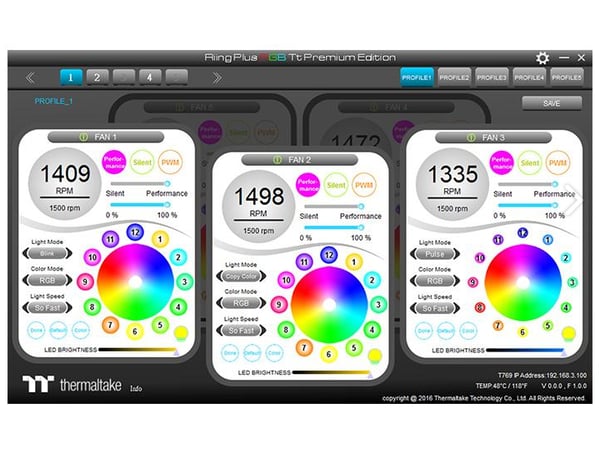Pikkukuva 9 / 12: Thermaltake Riing Plus Tietokonekotelo Tuuletin 12 cm Monivärinen