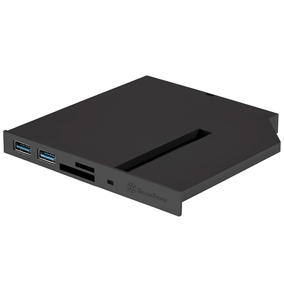 Silverstone FPS01 I/O-porttien paneeli Musta