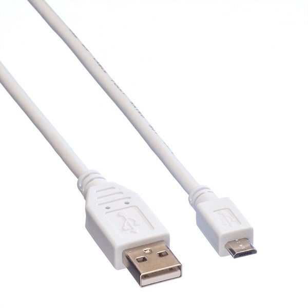 VALUE 11998751 USB-kabel USB 2.0 0,15 m USB A Micro-USB B 0,48 Gbit/sek. Hvid