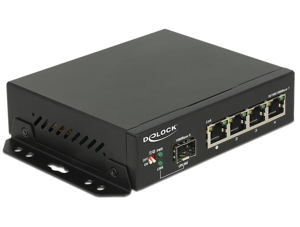 DeLOCK 87704 nätverksswitchar Gigabit Ethernet (10/100/1000) Svart