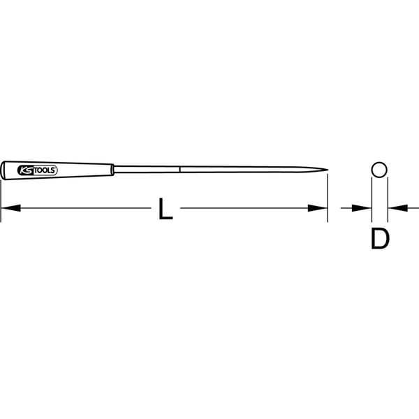 Miniatyrbillede 2 af 2: KS Tools 140.3052 fil & rasp