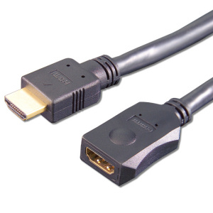 e+p HDMV 402 HDMI-kabel 2 m HDMI Typ A (standard) Svart