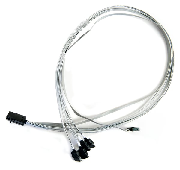 Microsemi ADAPTEC I-HDMSAS-4SATA-SB.8M 0,8 m 6 Gbit/s Harmaa