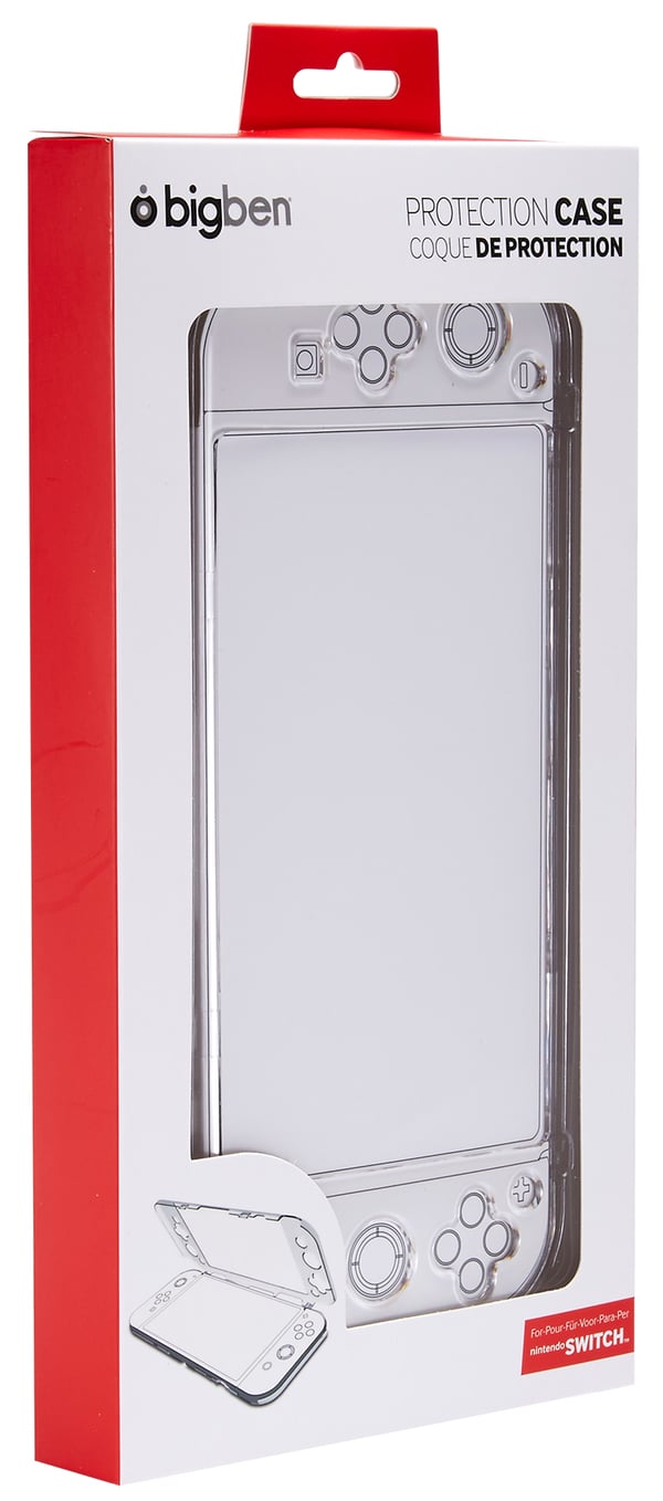 Bigben Interactive SWITCHPCCASE väskor för bärbara spelkonsoller Mobilskal Nintendo Transparent