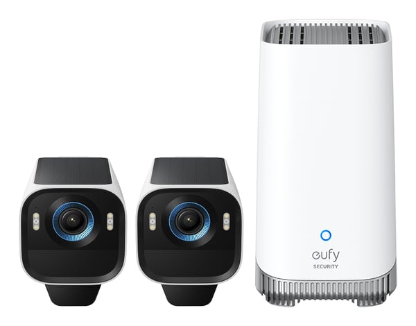 Miniatyrbillede 2 af 2: Eufy eufyCam S3 Pro 2-Cam Kit Kugle (form) IP-sikkerhedskamera Udendørs 3840 x 2160 pixel Væg