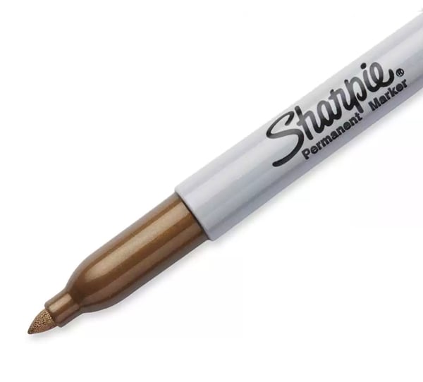 Miniatyrbillede 2 af 3: Sharpie Metallic speedmarker Fin spids Guld