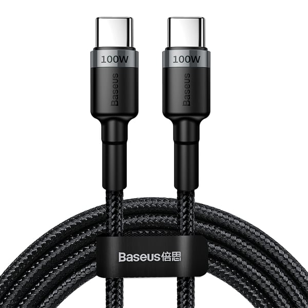 Baseus Cafule USB-kaapeli USB 2.0 2 m USB C 0,48 Gbit/s 100 W Musta Baseus Cafule USB-kaapeli USB 2.0 2 m USB C 0,48 Gbit/s 100 W Musta