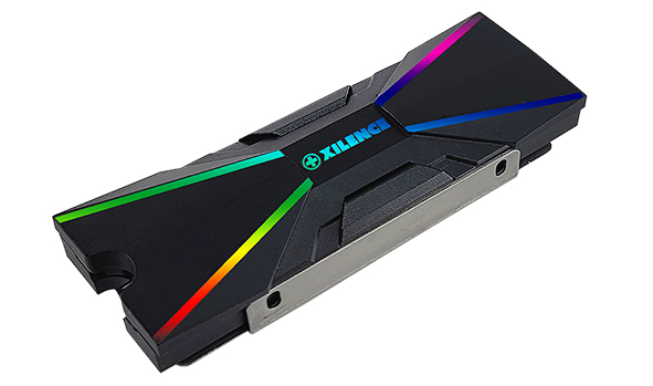 Miniatyrbillede 1 af 6: Xilence M2SSD.B.ARGB Hukommelsesmodul Køler Sort 1 stk
