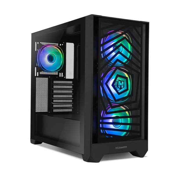 Miniatyrbild 1 av 13: NOX Hummer PLASMA Midi Tower Svart