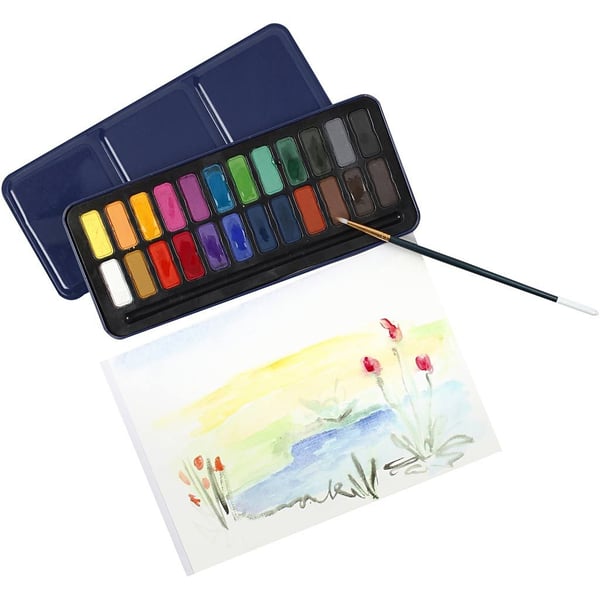 Miniatyrbillede 3 af 7: Creativ Company 34237 vandbaseret maling Flere Palette 24 stk