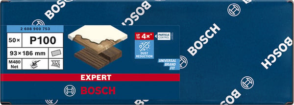 Miniatyrbild 5 av 6: Bosch 2 608 900 753 Sliptillbehör 50 styck Slipnät