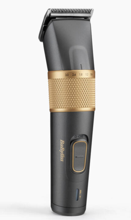 BaByliss E987E skæg- og hårtrimmer Guld, Granit 8 Lithium-Ion (Li-Ion)