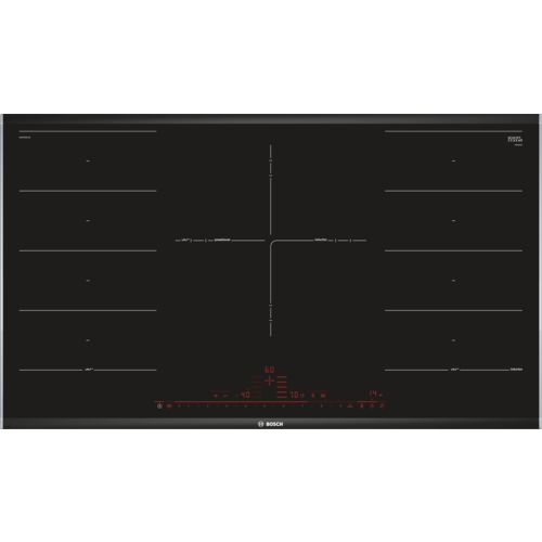 Bosch Serie 8 PXV975DC1E spishällar Svart Inbyggd 90 cm Induktionshäll med zon 5 zone(s) Bosch Serie 8 PXV975DC1E spishällar Svart Inbyggd 90 cm Induktionshäll med zon 5 zone(s)