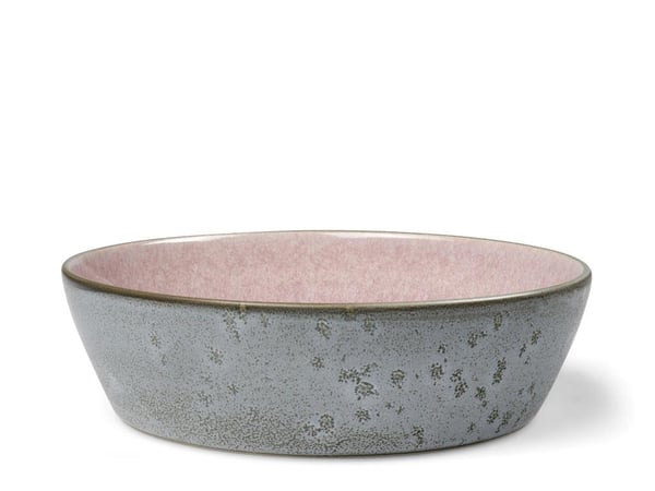BITZ 821412 soppskål Rund Stengods Grå, Rosa 1 styck