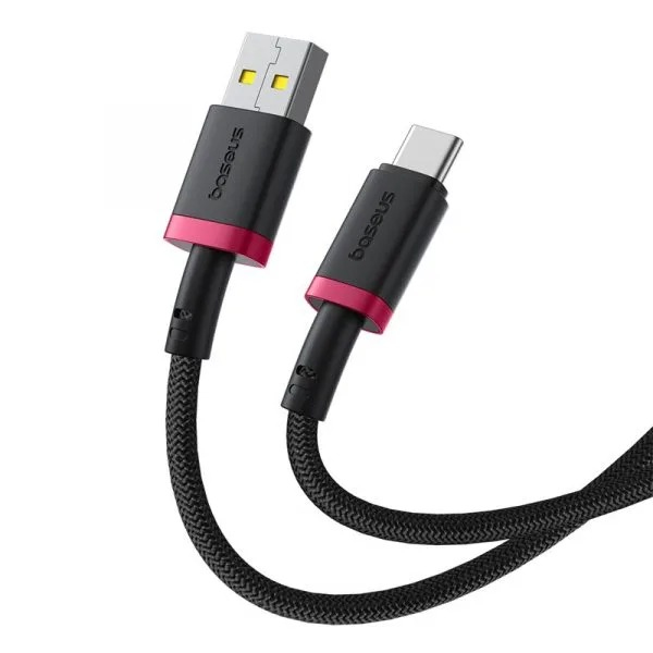 Pikkukuva 2 / 3: Baseus P10377802U01-01 USB-kaapeli USB 2.0 1 m USB C 0,48 Gbit/s 60 W Musta