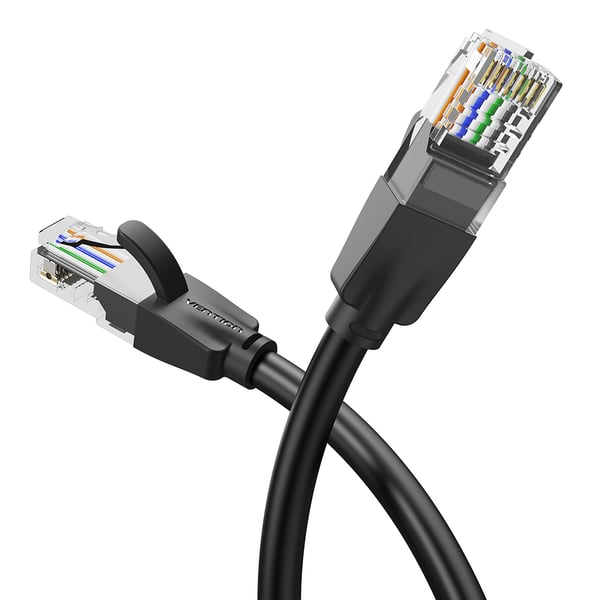 Miniatyrbild 3 av 5: Vention IBEBK nätverkskablar Svart 8 m Cat6 U/UTP (UTP) Rund