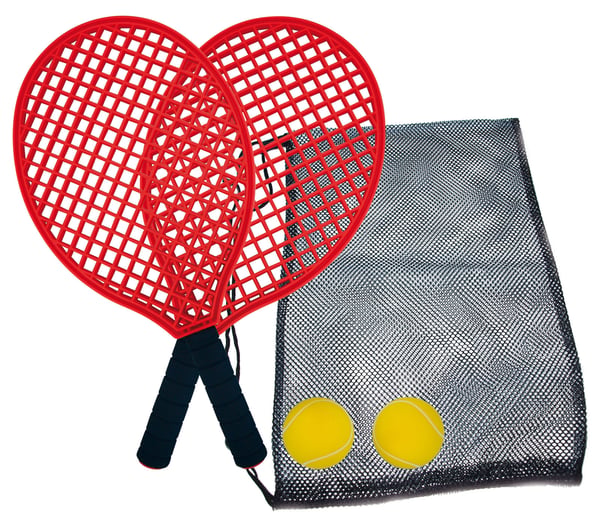 Miniatyrbillede 1 af 8: Schildkröt Funsports 970130 strandtennis ketsjer Plast Sort, Rød 2 stk
