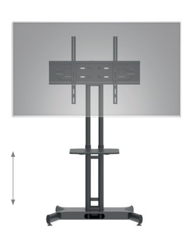 Hagor HP Twin Stand HD 2,13 m (84") Musta