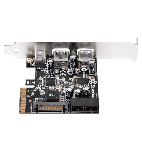 Miniatyrbild 6 av 10: Silverstone ECU05 nätverkskort/adapters Intern USB 3.2 Gen 1 (3.1 Gen 1)