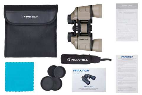 Miniatyrbillede 5 af 5: Praktica Falcon kikkert Porro Sand
