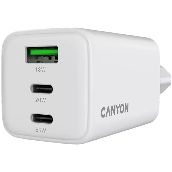 Pikkukuva 3 / 5: Canyon CU65ACC Digitaalikamera, Peliohjain, Kuulokkeet, Kuulokkeet, Matkapuhelin, Kannettava tietokone, Voimapankki, Älypuhelin Valkoinen AC Pikalataus Sisätila