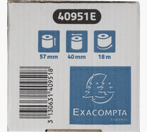 Exacompta 40951E termisk papir 18 m