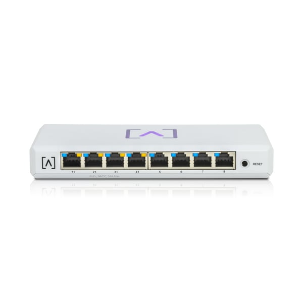 Miniatyrbillede 7 af 8: Alta Labs S8-POE netværksswitch Administreret Gigabit Ethernet (10/100/1000) Strøm over Ethernet (PoE) Hvid