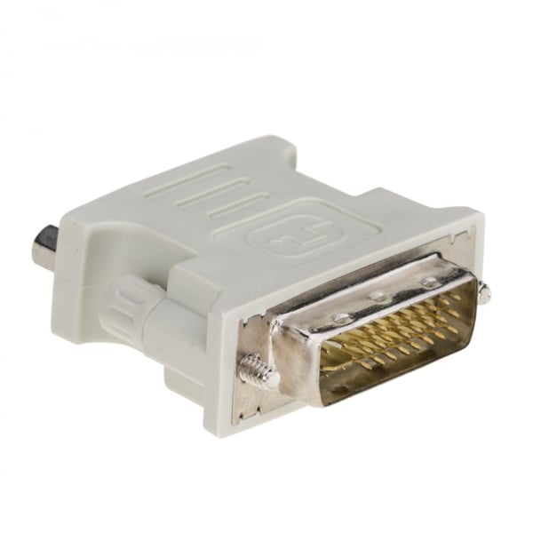 Akyga VGA-F/DVI-M DVI 24+5 Blå, Hvid