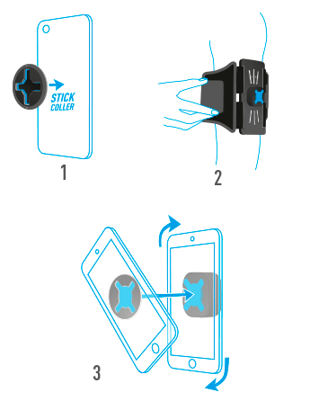 Miniatyrbillede 3 af 5: Mobilis U.FIX Universal Run Kit - Armbånd til