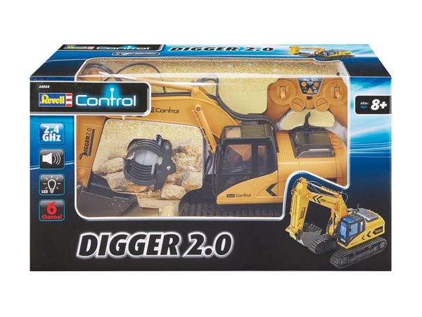 Miniatyrbillede 6 af 8: Revell Digger 2.0 Radio-kontrolleret (RC) model Gravemaskine Elektrisk motor 1:16