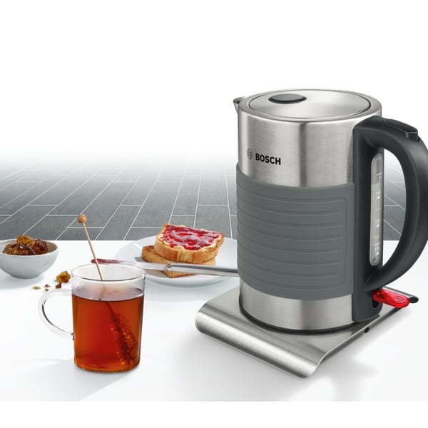 Bosch TWK7S05 elkedel 1,7 L 2200 W Sort, Grå
