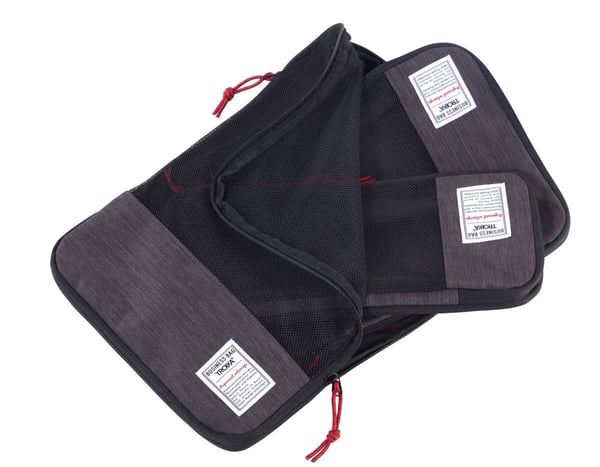 TROIKA BUSINESS PACKING CUBES personlig timemanager Sort, Grå