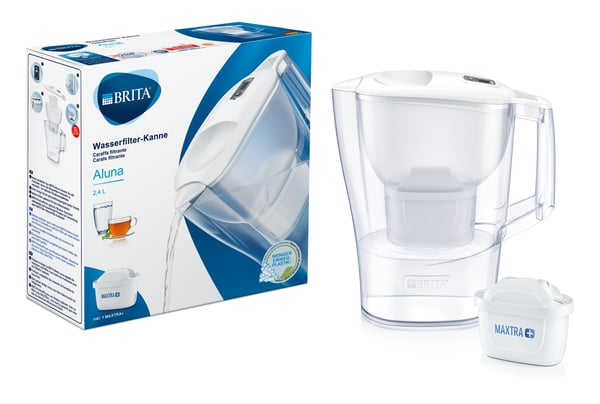 Miniatyrbillede 1 af 4: Brita Aluna Cool Kande vandfilter 2,4 L Transparent, Hvid