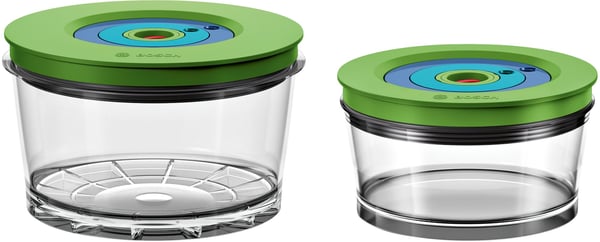 Bosch MMZV0SB2 enhed til madopbevaring Rund Kasse Grøn, Transparent 2 stk Bosch MMZV0SB2 enhed til madopbevaring Rund Kasse Grøn, Transparent 2 stk
