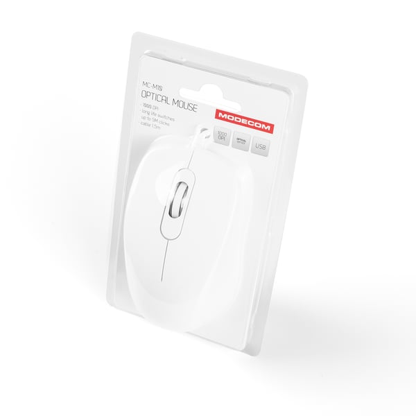 Modecom MC-M10 hiiri Office Molempikätinen USB A-tyyppi Optinen 1000 DPI