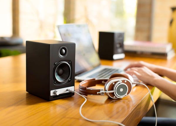 Miniatyrbild 3 av 4: Audioengine HD3 Svart Kabel & Trådlös 15 W