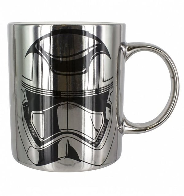 TruffleShuffle Star Wars Episode VII Chrome Plated Captain Phasma Mug kop Sort, Rustfrit stål Universel 1 stk