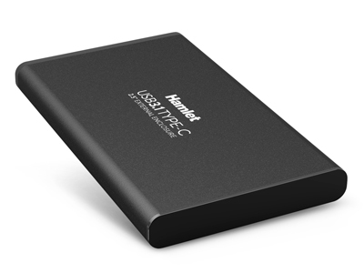 Miniatyrbillede 1 af 5: Hamlet HXD25TCU31 drevkabinet HDD kabinet Sort 2.5"