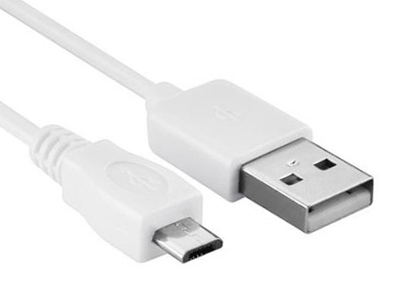 Hamlet XUMICROU150W USB-kaapeli USB 2.0 1,5 m USB A Micro-USB B 0,48 Gbit/s Valkoinen