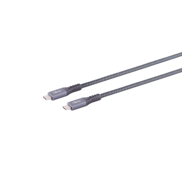 S/CONN maximum connectivity 13-67150 USB-kabel USB4 Gen 2x2 1,5 m USB C 20 Gbit/sek. 100 W Grå