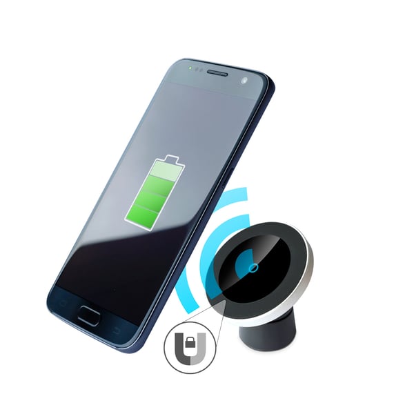 Miniatyrbillede 6 af 6: Fantec WIC-CAR Smartphone Sort, Sølv Trådløs opladning Automatisk