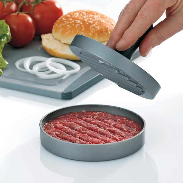 Miniatyrbillede 2 af 5: Kela Buffalo hamburger presse Grå Støbt aluminium