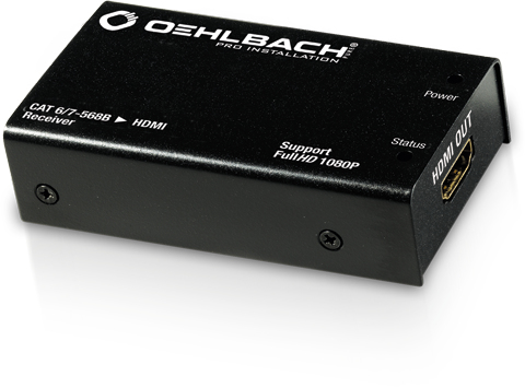 OEHLBACH 84100 AV-förlängare Repeater för AV-utrustning Svart